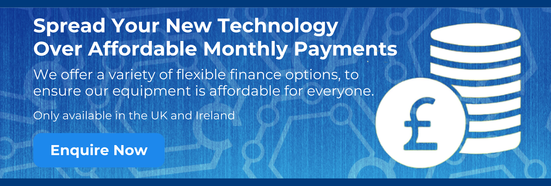 finance banner blue